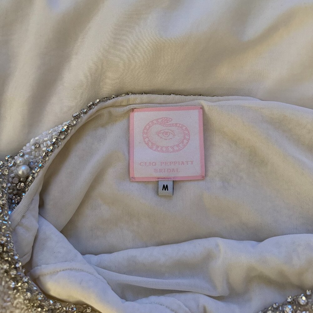 Clio Peppiatt Bridal Crystal Mini Dress | Size M - Picture 15 of 15
